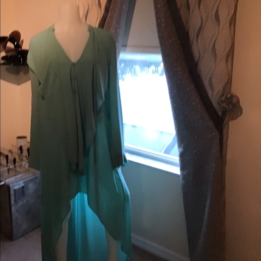 BCBG mint high low dress